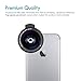 2 in 1 Mobile Phone Lens Kit 0.5X Super Wide Angle Lens & 13X Macro Lens, Clip on Cell Phone Camera， Professional HD Camera Lens for iPhone 7/6s/6/5s, Most Smartphones & iPad