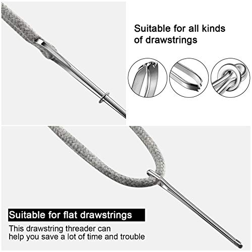 8-Piece Drawstring Repair Kit - Threader Tools, Tweezers & Cord Locks For Hoodies, Shorts, Pants