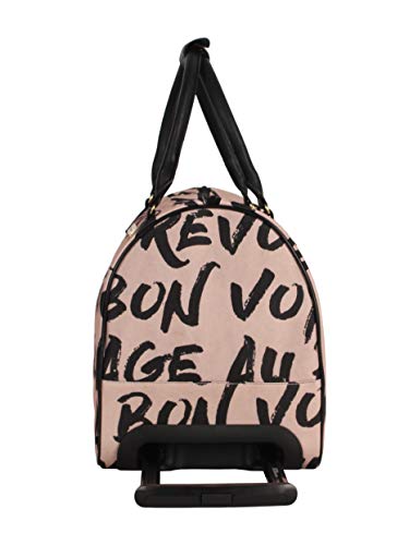 BCBGeneration BCBG Designer Carry On Luggage - Lightweight 22 Inch Duffel Bag- Weekender Overnight Business Travel Suitcase with 2- Rolling Spinner Wheels (PERF-ECT Pink) - Thumbnail 2