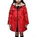 Arshiner Baby Girls Double-Breasted Trench Jacket Coat Dress Windbreaker Outwear (140(Age for 10-11Y), Red(FBA))