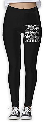 Lenajty Pants Horse Loving Girl Horseback Riding Poem Yoga Pants Fashion Leggings For Women