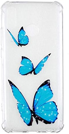 Huawei Y9 2019 Case, Anti-Scratch Soft Ultra Thin Varnish Gel TPU Transparent Cover Flexible Silicone Lightweight Shell Shock-Absorption Slim Shockproof for Huawei Y9 2019/Enjoy 9 Plus (butterfly)