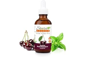 Stevia Select Black Cherry Flavored Liquid Stevia – Zero Calorie Coffee, Tea, Drink & Baking Sweetener, All-Natural, No Erythritol, Keto-Friendly Sugar Alternative, 300 Servings – 2 Oz