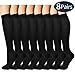 7 Pairs Compression Socks for Women and Men - Best Medical,for Running, Athletic, Varicose Veins, Travel.