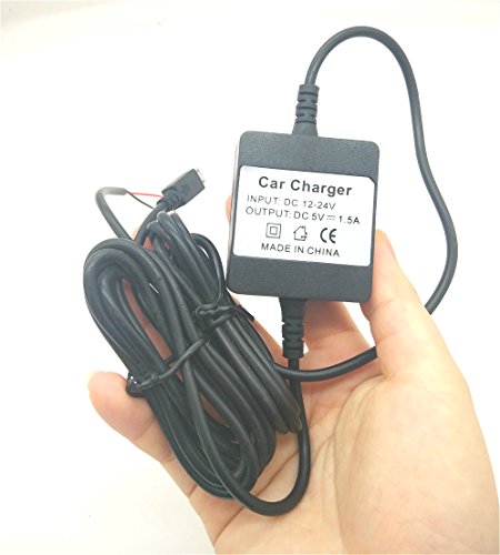 TKMARS GPS Tracker for Vehicles Car Battery Charger Mini USB Hard-Wired Car Charger Device 12-24V for GPS Tracker TK Series TK905 TK915 TK1000 (Car Battery Charger for TK Series Tracker)