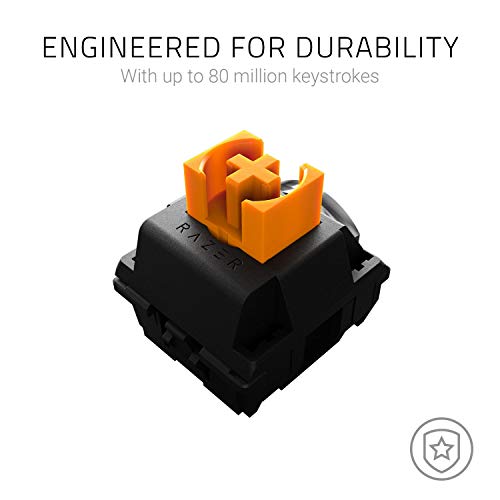 Razer BlackWidow Lite TKL Tenkeyless Mechanical Keyboard Orange Key
