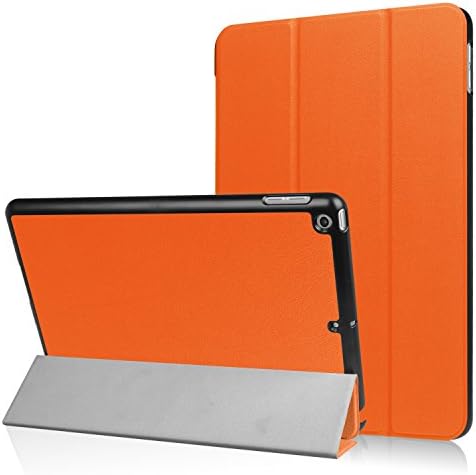 iPad 9.7 2017 case, Ceavis New iPad 9.7 Inch 2017 Case Slim Leather Stand Folio Case for Apple iPad 9.7 (2017 MARCH Released) Tablet Case (iPad 9.7 2017, Orange)