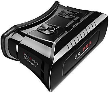 VR Pro Virtual Reality Headset 3D Glasses Immersive Experience Games and Movies for 3.5" to 6.2" iPhone and Android Phones