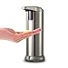 VCOO Automatic Soap Dispenser, Touchless Stainless Steel Soap Dispenser with Sensor Fingerprint Resistant and Waterproof Base for Kitchen Bathroom Sanitizer Shampoo