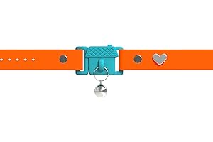 Kittyrama Tangerine Kitten Collar with Bell. Cat Friendly Award Winner. Approved by Vets and Cat Experts. Breakaway Cat Collars Quick Release. Kitten Collar. Won't Rub Fur. Lightweight, Soft & Comfy