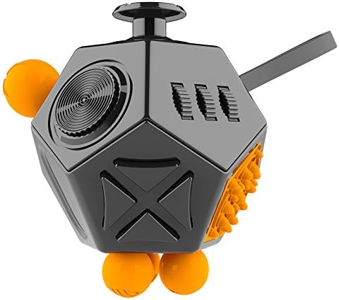 AUERTU fidget Cube 12 Sided fidget Cube dice  occupational and physical therapy,Relieves Stress Anxiety Toy Increases Focus and Attention for Children and Adults with ADHD ADD OCD and Autism