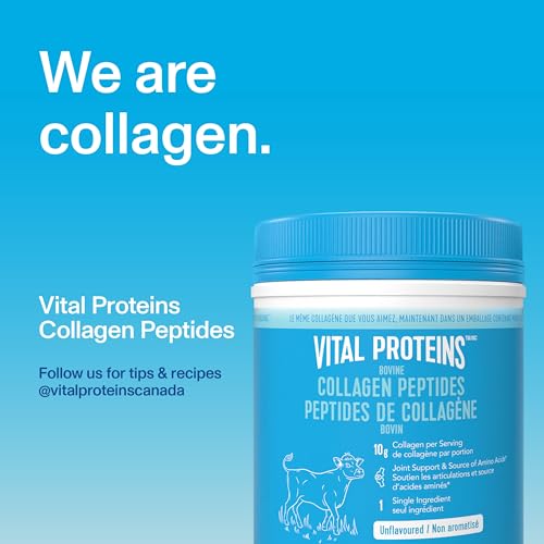 VITAL PROTEINS Bovine Collagen Peptides Powder, Helps Form Collagen And Reduce Joint Pain Associated With Osteoarthritis, Source Of Amino Acids, No Added Sugar, No Artificial Colours Or Flavours, 567 g