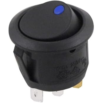 SPST 110 VOLTS AC ILLUMINATED ROCKER SWITCH - Wall Light Switches ...