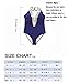 Mitang Women's One Piece Floral Lace Halter Monokini Blue