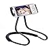 Kikmrp [Upgraded Lengthen Version] Lazy Cell Phone Holder - 27.6''/70cm Mobile Phone Tablet Flexible Clip Bracket Stand,DIY Free Rotating Mounts for Table Bed Sofa Car (Black)