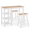 vidaXL-Set-Muebles-Bar-3-Piezas-Blanco-Mobiliario-Mesa-Silla-Alta-Salon-Cocina vidaXL-Set-Muebles-Bar-3-Piezas-Blanco-Mobiliario-Mesa-Silla-Alta-Salon-Cocina