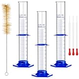 Tellegloww 3 Set Glass Graduated Measuring Cylinder
