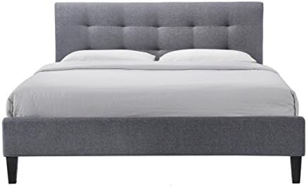 ALTOZZO Hermosa Contemporary Bed, King, Gray