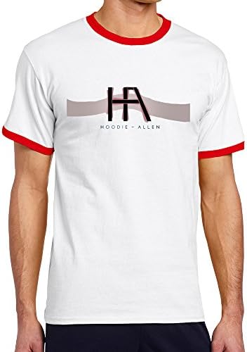 Vansty Hoodie Allen 100% Cotton T Shirt For Men Red Size M