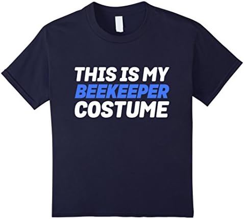 Kids My Beekeeper Costume Funny Lazy Easy T-Shirt 12 Navy