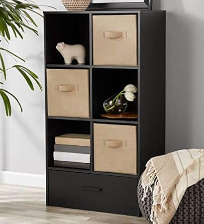 Amazon Com Ebe Design Cubed Shelf Storage Wood Six Cubes With