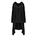 Xuan2Xuan3 Womens Kangaroo Pockets Loose Hoodies Sweatshirts Outerwear Coat Dress, Black, XXX-Large