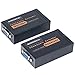 MOERISICAL VGA Cat5e Cat6 Extender 300ft Video Repeater Over Ethernet Cable, up to 100m, Sender+Receiver