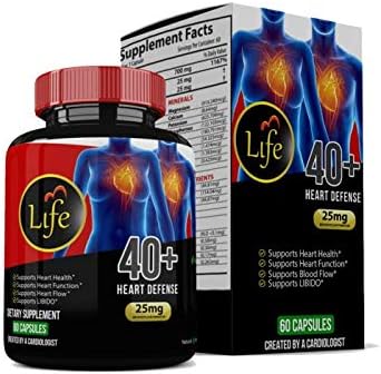 Natural Heart Health Supplement-Life Pill:40+ Heart Defense w/Vitamin C, Moringa Oleifera, Bryophyllum Pinnatum. Daily Support & Regulate Blood Pressure, Blood Sugar and Cholesterol.
