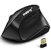 Nulaxy 2.4G Wireless Vertical Ergonomic Mouse, 800 / 1200 /1600 DPI, 6 Buttons for Computer, Laptop, PC, Desktop, Macbook - Black primary
