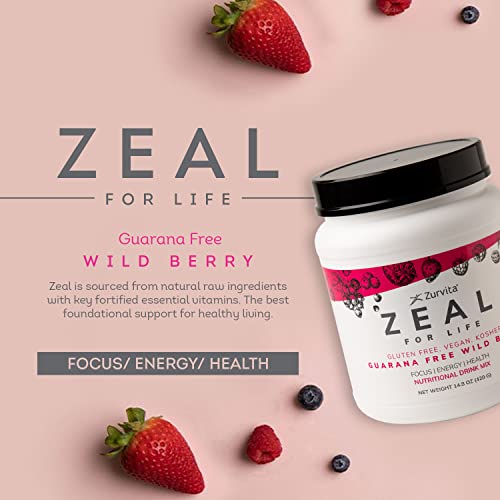 Zurvita Zeal for Life 30Day Wellness Canister, 420 Grams, Wild Berry