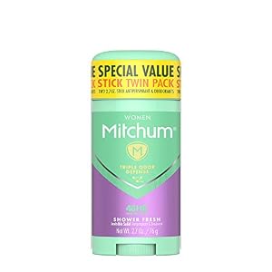 Image of Mitchum Women Invisible Solid Antiperspirant Deodorant, Shower Fresh, 2.7 Ounce (Pack of 2)