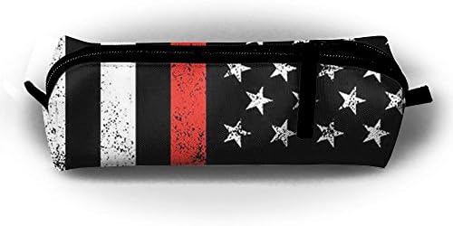 Firefighter Firefighting Flag Cosmetic Pouch Pencil Pouch Accessory Case High Elasticity For Women