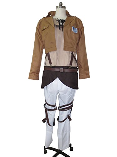 Attack on Titan Eren Jaeger Survey Crops Suit Cosplay Costume