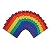 Shoe String King Gay Pride Rainbow Colorful Bandana 12-Pack (Thick Stripes)