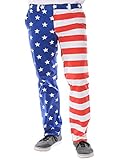 USA American Flag Pants - Men's Patriotic Pants by Tipsy Elves