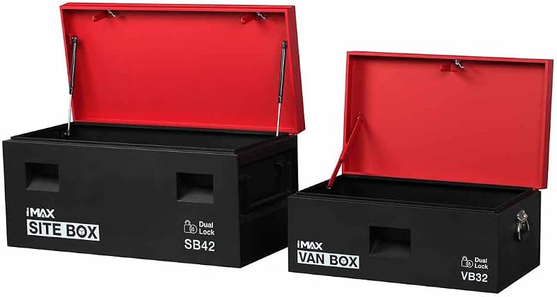 Hilka Tools VB32SB42 Van Site Combination Box Red/Black 32/42 Inch Steel