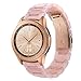 V-MORO Pink Strap for Galaxy Watch 42mm Band/Active 40mm Bands Rose Gold Women 20mm Light Resin Bracelet with Metal Stainless Steel Buckle for Samsung Galaxy Watch 42mm R810/Galaxy Watch Active 40mm