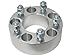 2.5 inch Hubcentric Wheel Spacers No Lip - 5x4.75 to 5x4.75, 70.5mm Bore, 12x1.5 Studs Nuts - Compatible with Chevy Blazer Camaro Corvette S10 GMC S15 Jimmy Pontiac Trans Am - Silver Adapters 2pcs
