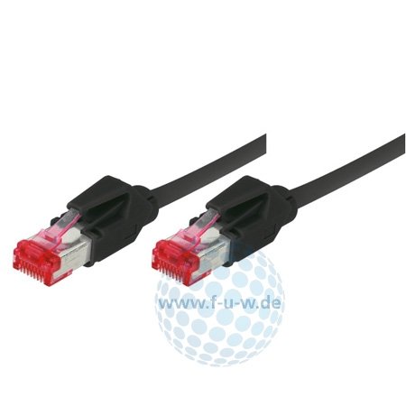 Tecline Category 6A 0.5 M Ethernet Cable (Black)