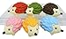 Iwako Japanese Erasers Hedgehog, 6 Piece
