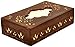Sale on Best Rated Tissue Box Holder / Cover - SouvNear Rectangular Brown Wood Kleenex Box Cover Tissue Paper Dispenser Pack of 85 Tissues for Bathroom Vanity