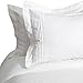 Hotel Collection Duvet Comforter Cover Set, 100% Egyptian Cotton - Hypoallergenic, Ultra Soft Percale Lace Premium Quality Set - Includes Duvet Cover and 2 Pillow Shams, Off-White, Queen