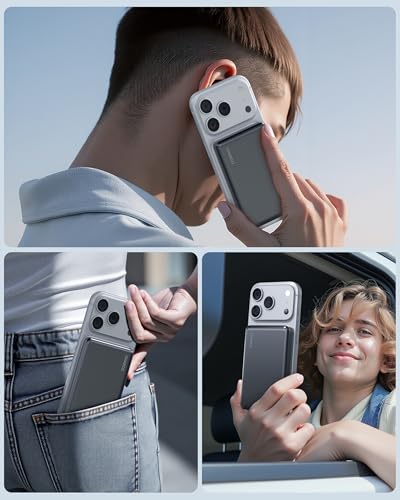 CHARCO 10000mAh Power Bank Inalámbrico 15W, Cargador Portátil USB C PD 20W Magnético Carga Rápida, Cargador Inalámbrico para Magsafe Compatible con iPhone 16/15/14/13, Samsung y AirPods