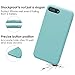 Compatible with iPhone 8 Plus Case/iPhone 7 Plus Case,JASBON Liquid Silicone Case with Free Screen Protector Gel Rubber Shockproof Cover Full Protective Case for iPhone 8 Plus/iPhone 7 Plus-Light blue