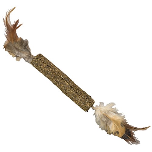 Ethical Pets Catnip Stick Cat Toy with Feathers, 12"