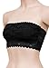 TL Women's Full Floral Lace Strapless Seamless Stretchy Bandeau Tube Bra Top SET6-BLK_WHT_CHA_BLU_COR_LBE XL
