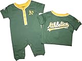 Oakland A's Athletics Green Romper Coverall Infant Baby