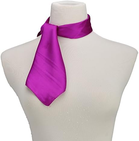 Pure Color Silk Feel Scarves Clothing Accessories Square Scarf Fashion Purple