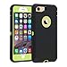 Co-Goldguard Case for iPhone 7 Heavy Duty for iPhone 8 Case Durable 3 in 1 Hard Cover Dust-Proof Shockproof Drop-Proof Scratch-Resistant Shell (Black Green)