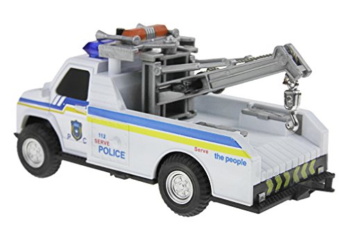 1:28 Emergency Engineering Wrecker Vehicles Toy Pick-up Tow Truck Police Trailer Car Boy Birthday Present Educational Toy Christmas Gift